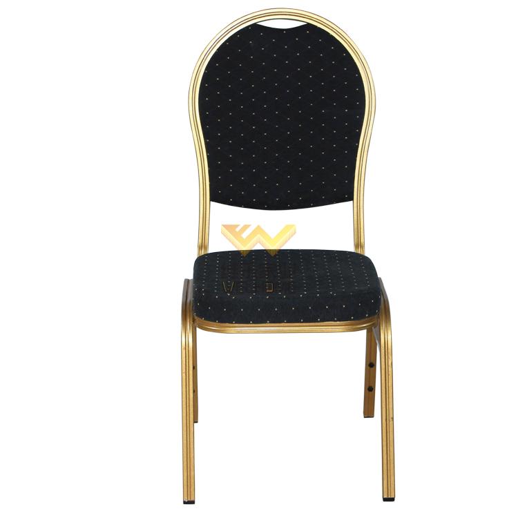 Metal banquet chair with fabric seat  for event